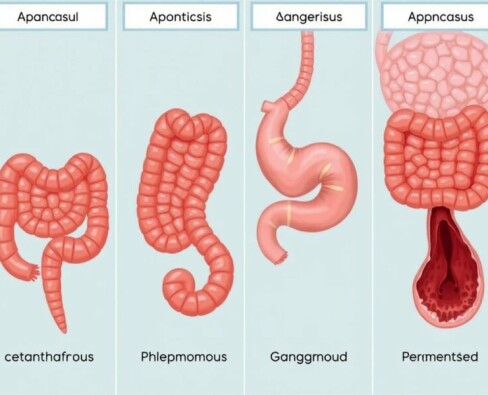 El viaje inflamado: comprender los estadios de la apendicitis — katarrhalisch, phlegmonös, gangränös, perforiert