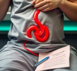 Appendizitis und Krankschreibung (Arbeitsunfähigkeit): qué sucede cuando el apéndice obliga a parar