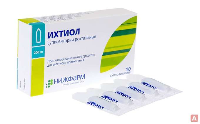 Ихтиоловые свечи от геморроя