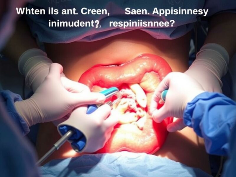  Open Appendectomy. When Is an Open Appendectomy Recommended?