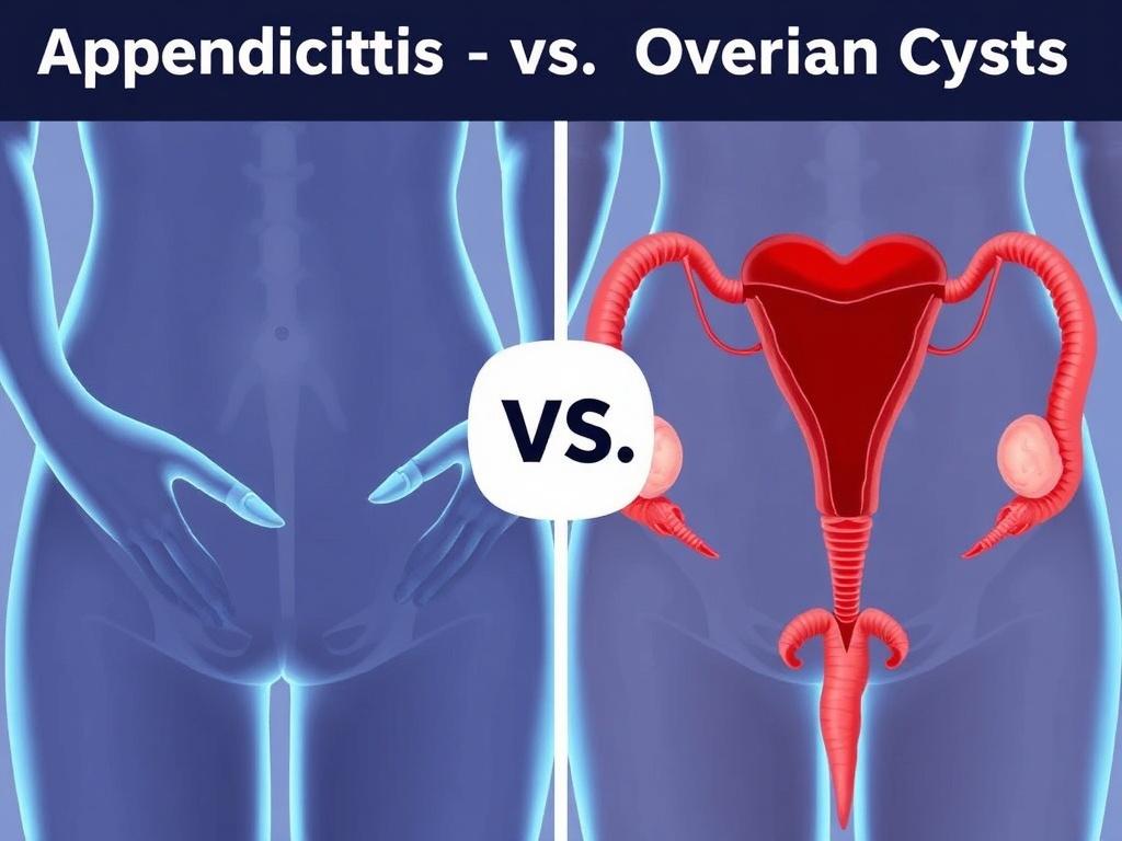  Appendicitis vs. Ovarian Cysts (in Women). Diagnosing Appendicitis and Ovarian Cysts