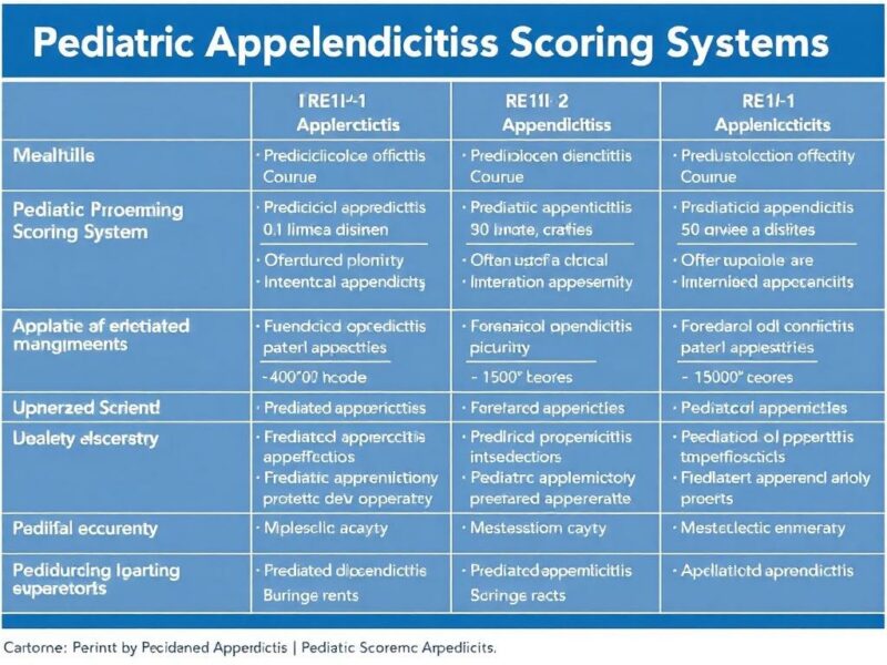  Pediatric Appendicitis Scoring Systems. Comparing Pediatric Appendicitis Scoring Systems: Which One to Use?