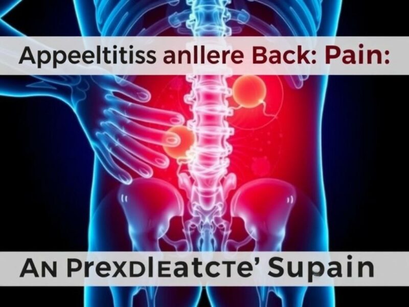 Appendicite et Douleurs Lombaires : Un Symptôme Inattendu. Comprendre l’appendicite : Une maladie fréquente mais parfois trompeuse