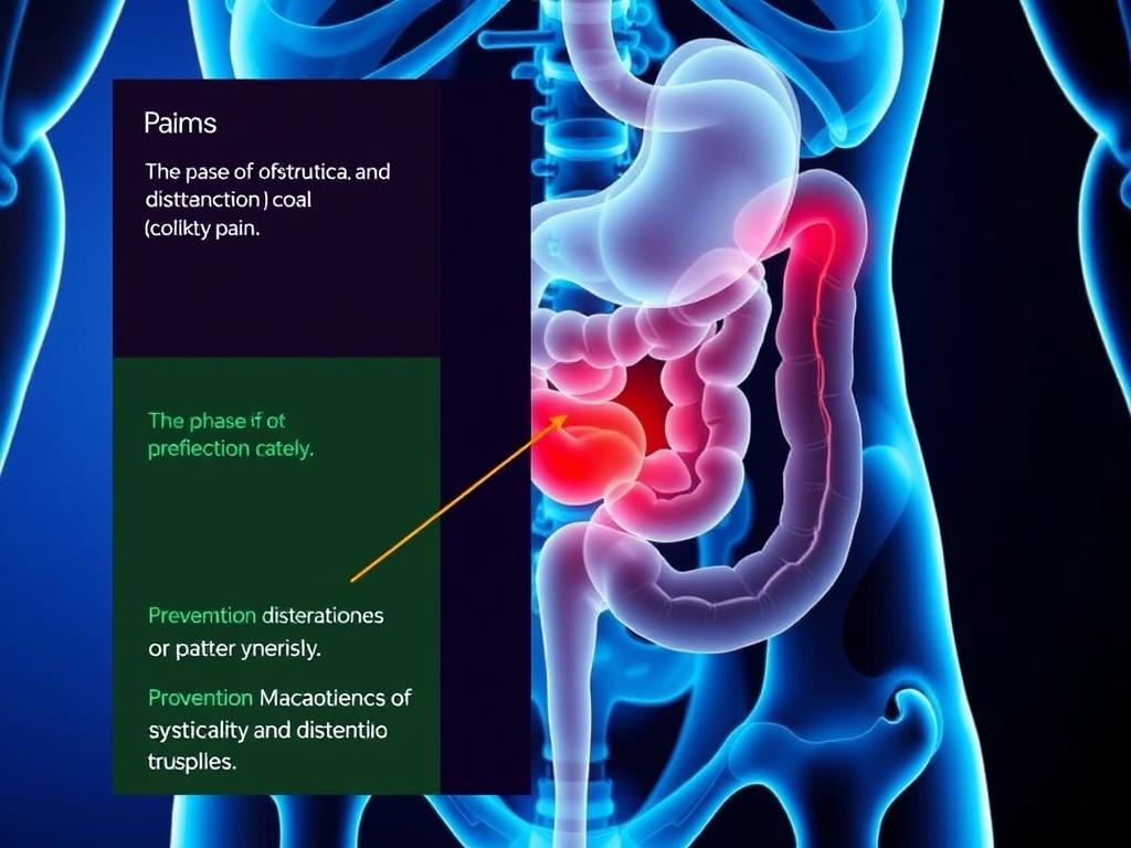 La phase d'obstruction et de distension (douleur colique).. Prevención y recomendaciones para pacientes con riesgo