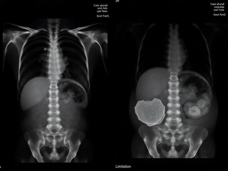 Les limites de la radiographie standard de l'abdomen.. Limitaciones en poblaciones especiales