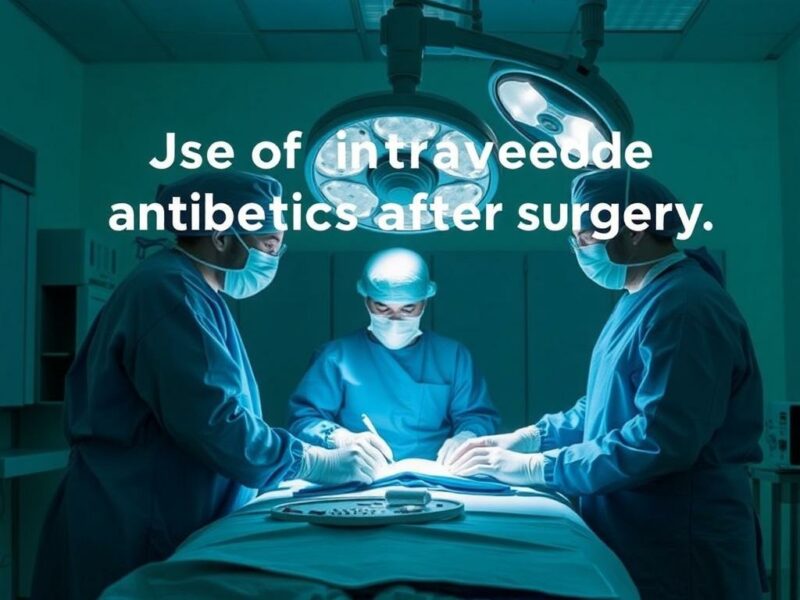 Uso de antibióticos intravenosos post-cirugía.. Conclusión