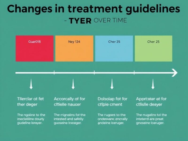 Veränderung der Behandlungsleitlinien im Laufe der Zeit. Ejemplos históricos que ilustran la transformación de las guías