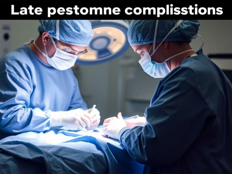 Complicaciones postoperatorias tardías.. Tipos frecuentes de complicaciones tardías y cómo se presentan