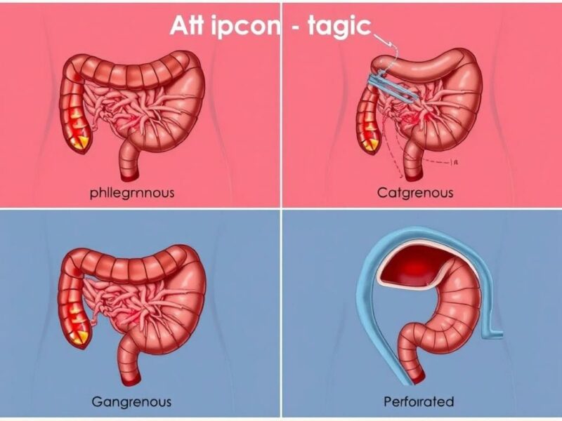 Die verschiedenen Stadien der Appendizitis (katarrhalisch, phlegmonös, gangränös, perforiert). Complicaciones posibles y cómo se previenen Die verschiedenen Stadien der Appendizitis (katarrhalisch, phlegmonös, gangränös, perforiert). Complicaciones posibles y cómo se previenen