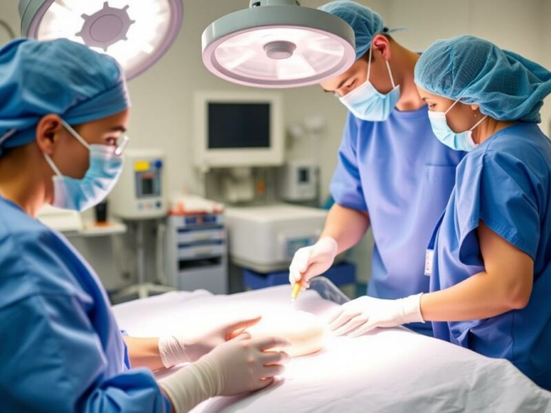 Postoperative Behandlung auf der Station. Nutrición y control hidroelectrolítico