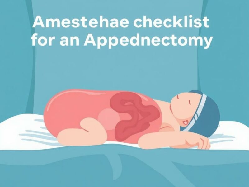 Narkoseverfahren bei einer Appendektomie. Checklist práctica (elementos que suelen revisarse antes y durante la anestesia) Narkoseverfahren bei einer Appendektomie. Checklist práctica (elementos que suelen revisarse antes y durante la anestesia)