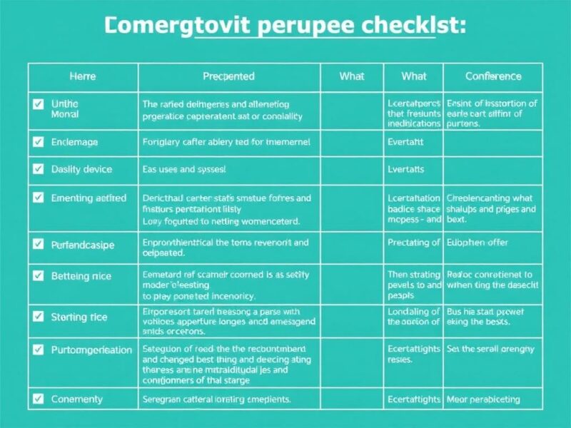 La check-list préopératoire en urgence.. Tabla práctica: elementos, propósito y quién lo confirma