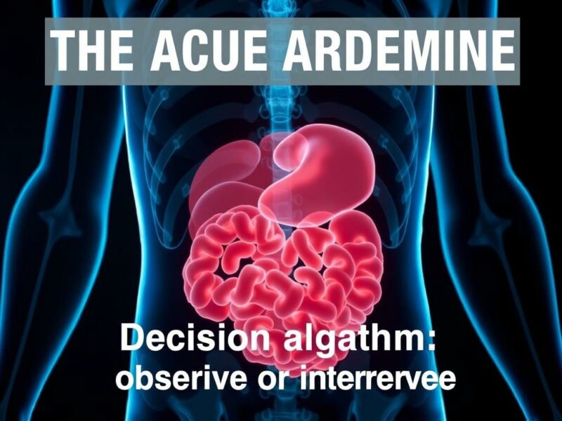 Das akute Abdomen: Ein Notfall. Algoritmo de decisión: ¿observar o intervenir? Das akute Abdomen: Ein Notfall. Algoritmo de decisión: ¿observar o intervenir?