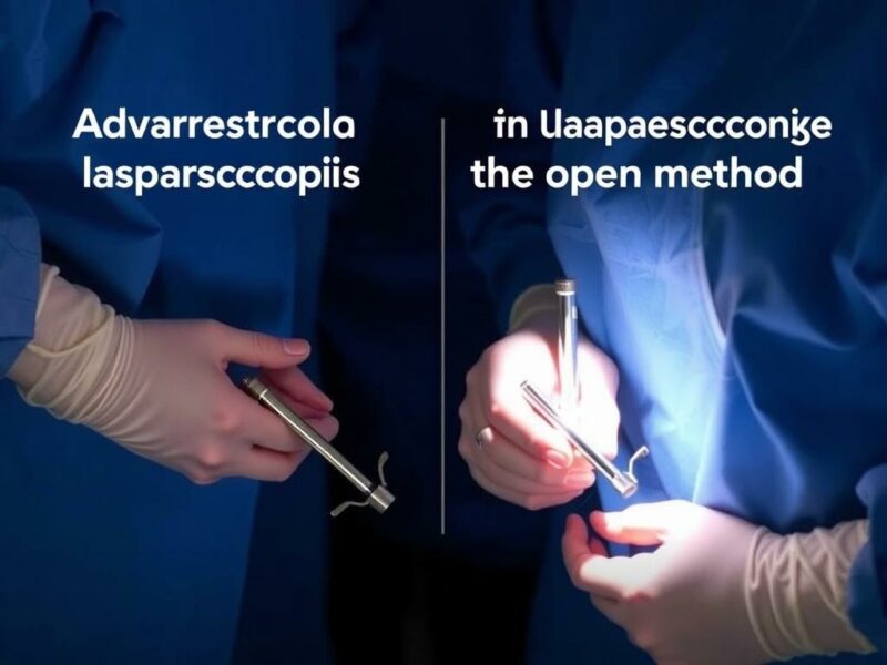 Vor- und Nachteile der laparoskopischen versus offenen Methode. Futuro y avances tecnológicos