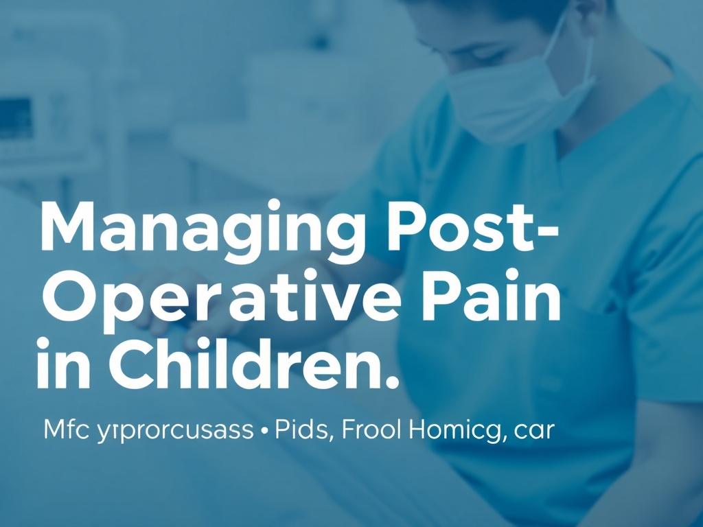 Managing Post-Operative Pain in Children.. Plan de alta y cuidados en casa Managing Post-Operative Pain in Children.. Plan de alta y cuidados en casa