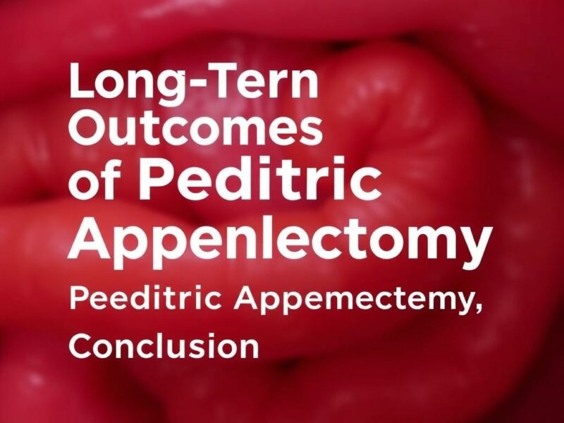 Long-Term Outcomes of Pediatric Appendectomy.. Conclusión