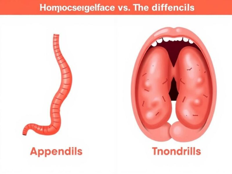 La différence entre appendice et amygdales.. ¿Qué es el apéndice y cómo se compara con las amígdalas?