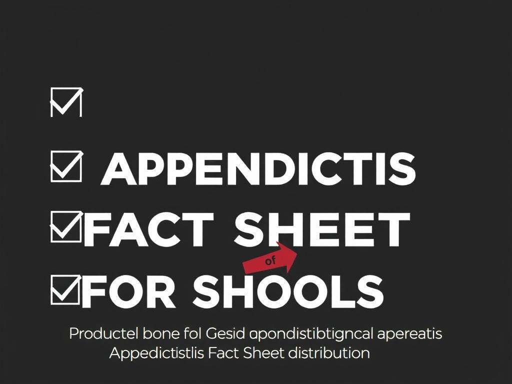 Creating an Appendicitis Fact Sheet for Schools.. Lista de verificación final antes de imprimir y distribuir Creating an Appendicitis Fact Sheet for Schools.. Lista de verificación final antes de imprimir y distribuir