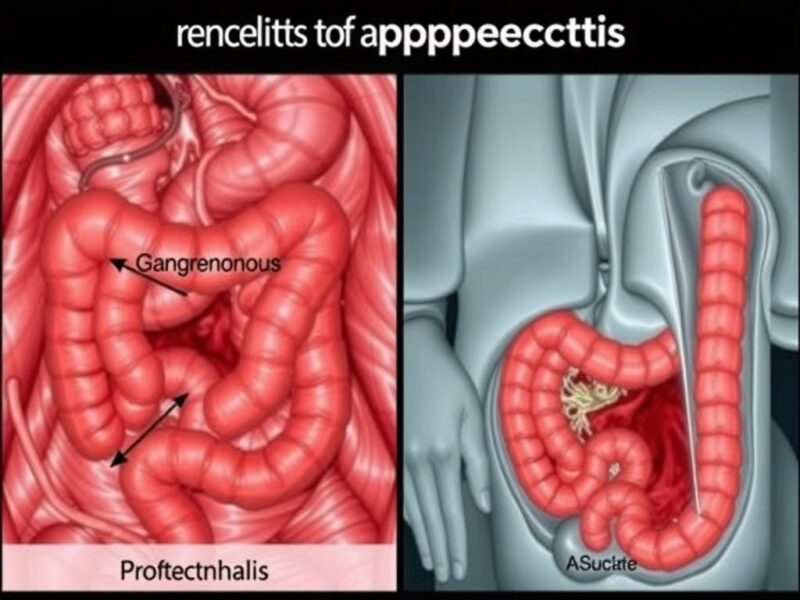 Die verschiedenen Stadien der Appendizitis (katarrhalisch, phlegmonös, gangränös, perforiert). Reflexiones finales sobre prevención y educación Die verschiedenen Stadien der Appendizitis (katarrhalisch, phlegmonös, gangränös, perforiert). Reflexiones finales sobre prevención y educación