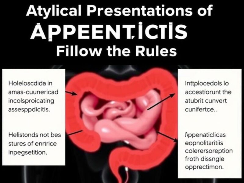Atypical Presentations of Appendicitis: When Symptoms Don't Follow the Rules.. Investigación y controversias: hacia dónde va el diagnóstico de apendicitis atípica